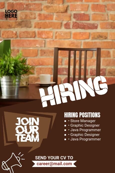 Pinterest Hiring Posts We Are Hiring Pinterest Graphic Template | PosterMyWall