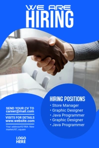 We Are Hiring Pinterest Graphics template
