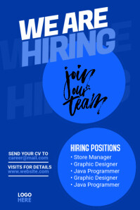 Pinterest Hiring Posts We Are Hiring Pinterest Graphic Template | PosterMyWall