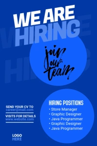 We Are Hiring Pinterest Graphics template