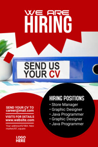 Pinterest Hiring Posts We Are Hiring Pinterest Graphic Template | PosterMyWall