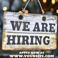 WE ARE HIRING POST, restaurant post template