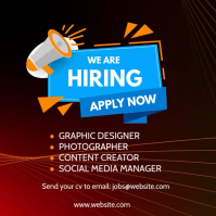 we are hiring post Square (1:1) template