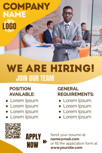 We are Hiring Poster Flyer Ad Template