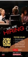 We Are Hiring Roll Up Banner template