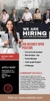 We are hiring Roll UP banner Cartel enrollable de 3 × 6 pulg. template