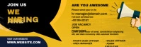 We are Hiring social media post En-tête Twitter template