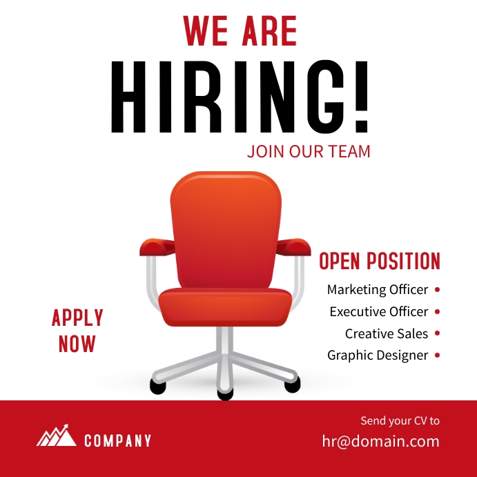 We are Hiring Social Media Post Template | PosterMyWall