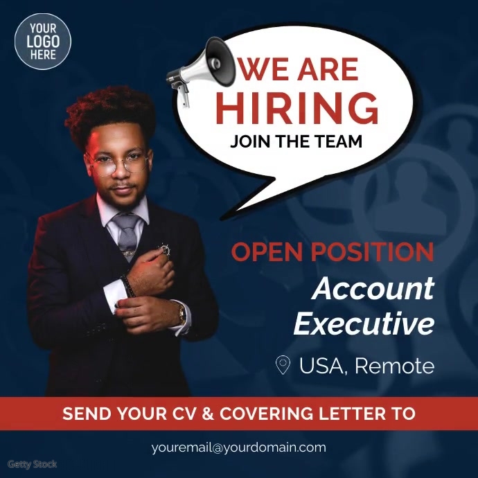 We Are Hiring Social Media Post Template | PosterMyWall