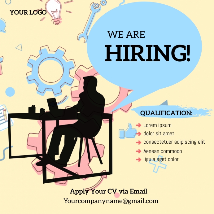 Copy of We Are Hiring Social Media Post Template PosterMyWall