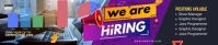 We Are Hiring Soundcloud Banner template