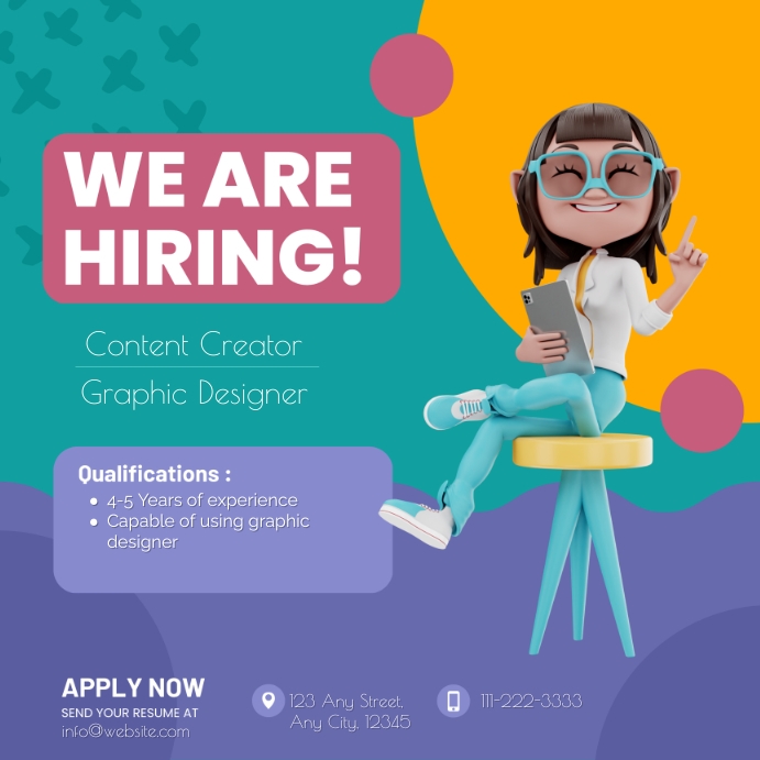 Copy of We are Hiring Template | PosterMyWall