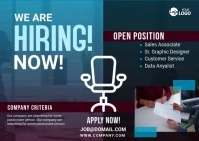 We are hiring Template Postcard