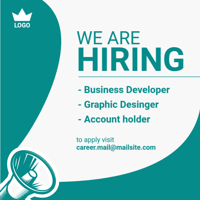 We are Hiring Template Instagram Post