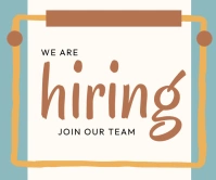 We Are Hiring Template Rectángulo Grande