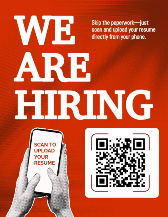 WE ARE HIRING templete Pamflet (VSA Brief) template