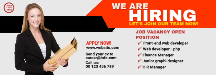 Plantilla de Job Vacancy Banner De Tumblr | PosterMyWall