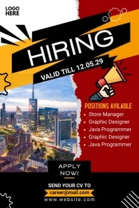 We Are Hiring Tumblr Graphic template
