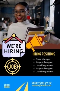 We Are Hiring Tumblr Graphic template