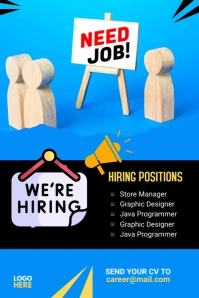 We Are Hiring Tumblr Graphic template