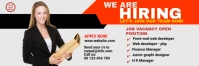 We are hiring Twitter Header Twitter-Kopfzeile template
