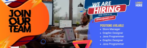 We Are Hiring Twitter Post template