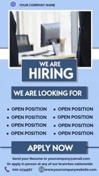 We are hiring video job openings postings Tampilan Digital (9:16) template