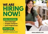 We Are Hiring Video Template Postcard