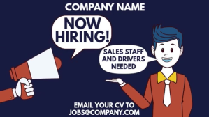 We are Hiring Video Template Pantalla Digital (16:9)