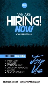 Work Status Design We are hiring WhatsApp Status Template | PosterMyWall