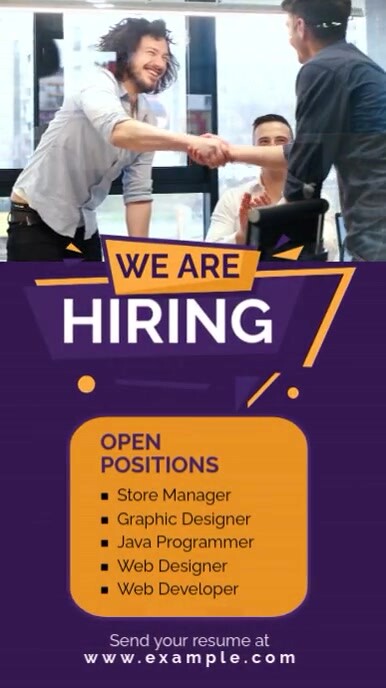 Work Status Design We Are Hiring WhatsApp Status Template | PosterMyWall