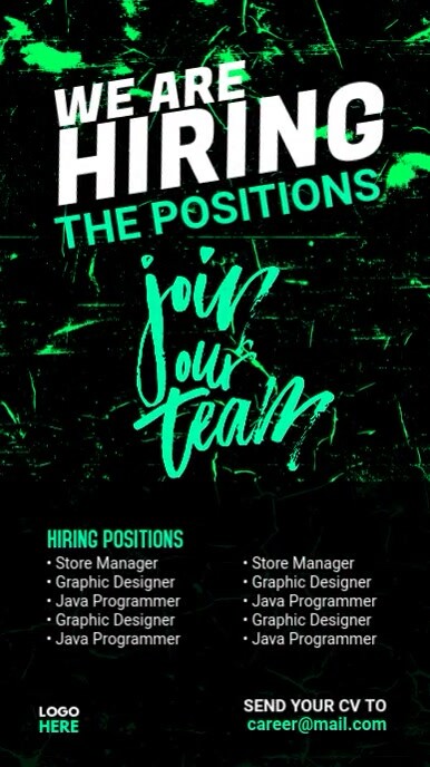 Work Status Design We are hiring WhatsApp Status Template | PosterMyWall