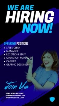 Work Status Design We are hiring WhatsApp Status Template | PosterMyWall