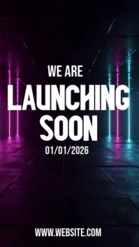 We Are Launching Soon Template Vidéo TikTok