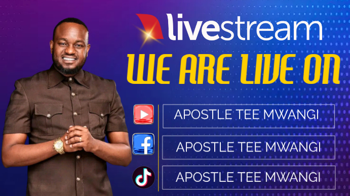 Livestream Announcement Template | PosterMyWall
