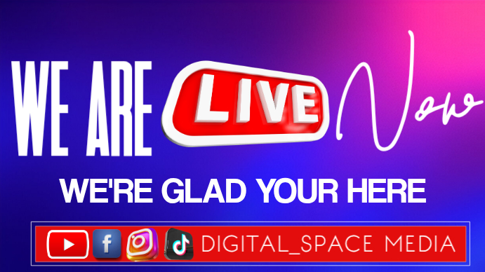 Live Streaming Announcement Template | PosterMyWall