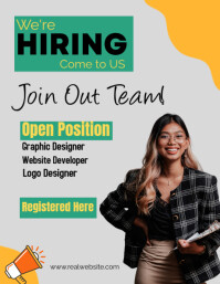 Hiring new jobs post Template | PosterMyWall