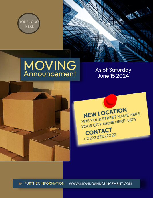 WE ARE MOVING Template | PosterMyWall