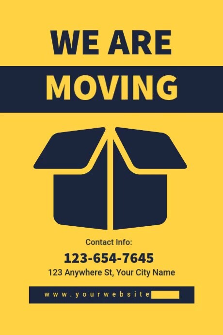 we are moving Templat | PosterMyWall