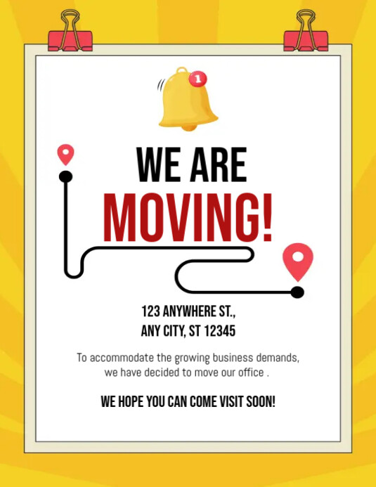 We are Moving Flyer (US Letter) template