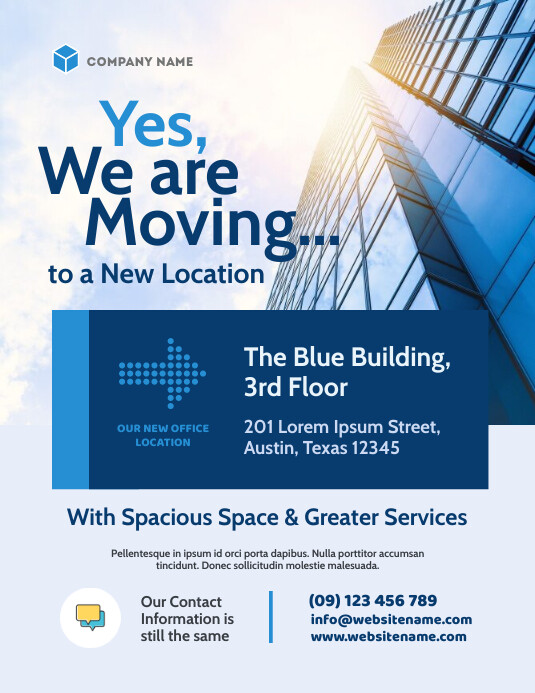 We are Moving Flyer template