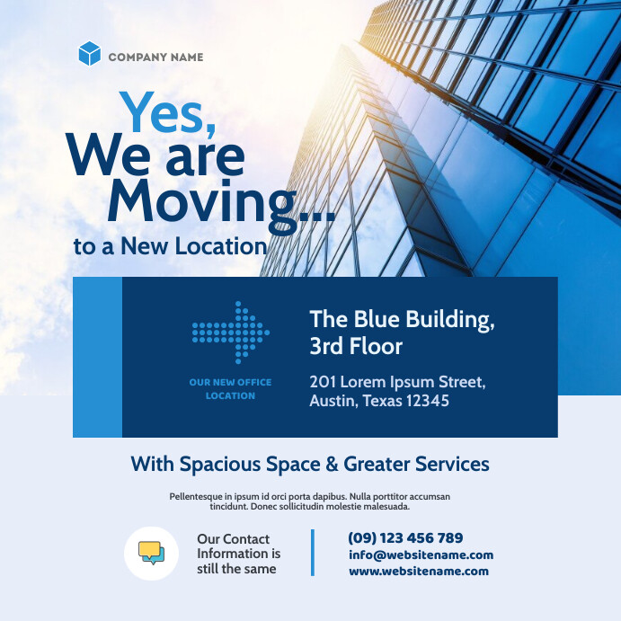 We are Moving Instagram Post Template | PosterMyWall