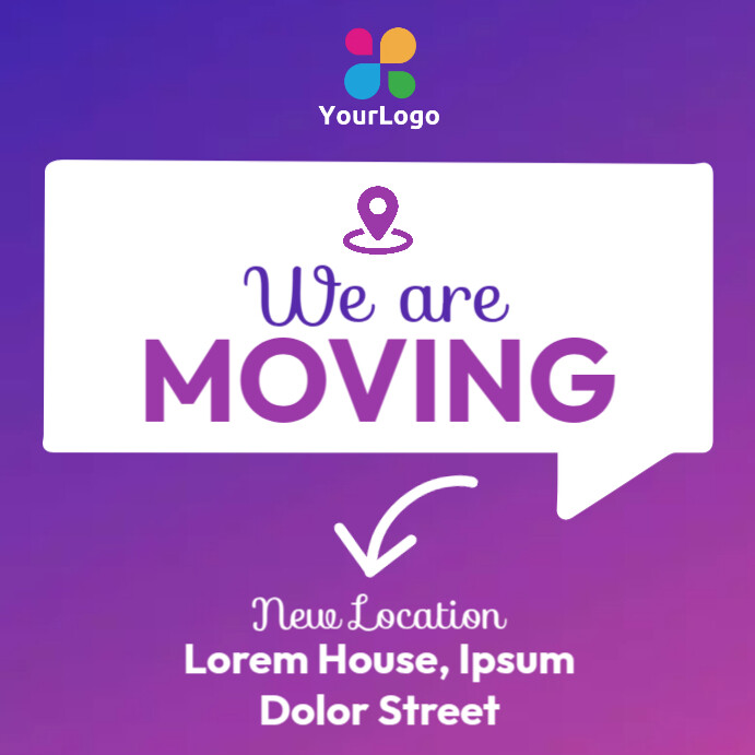 we are moving sign Template PosterMyWall