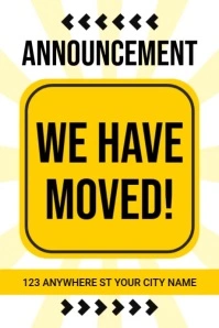 we are moving4 Poster template