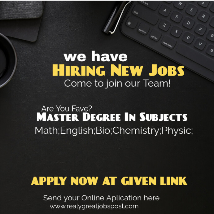 We are needed at new project post position Template | PosterMyWall