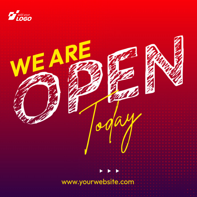We Are Open Ad Template | PosterMyWall