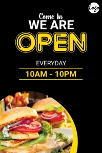 We Are Open Banner Ishidi elingu 4' × 6' template
