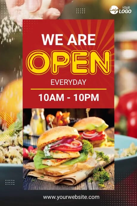 We Are Open Banner Template | PosterMyWall