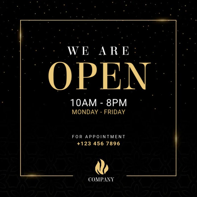 We are open banner template | PosterMyWall