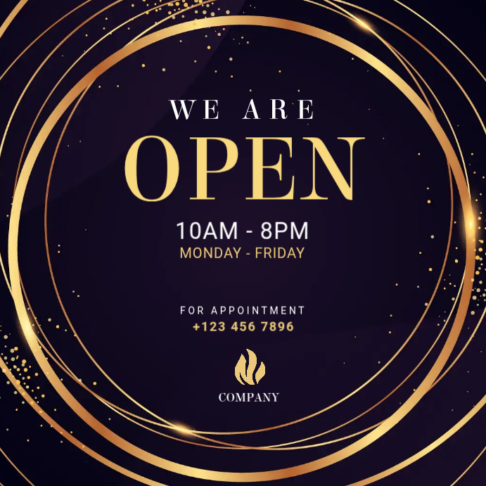 We are open banner template | PosterMyWall